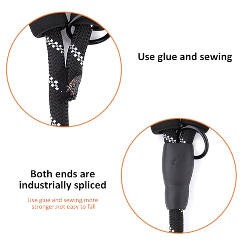 HANK Dog Long Leash | 3M Reflective Leash for Medium, Large Dogs | Metal Hook | Soft Comfortable Handle | Shockproof | Dog Rope (15 Feet Long - Black) - Image 4