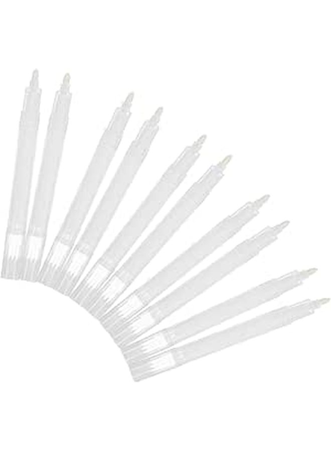 10 Pack Refillable Blank Marker Pens Round Head Empty Paint for Drawing - Image 1