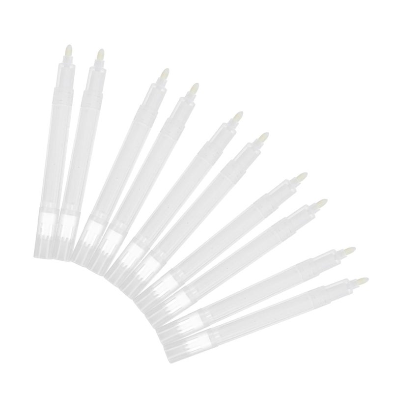 10 Pack Refillable Blank Marker Pens Round Head Empty Paint for Drawing - Image 2