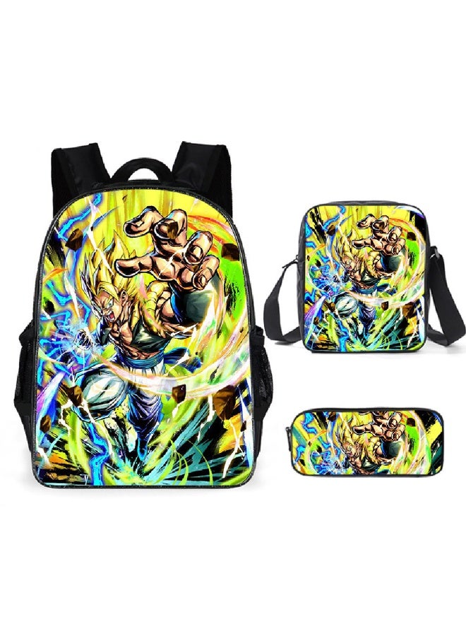 Dragon Ball Super backpack Pencil Case Satchel three-piece suit men and women leisure sports travel backpack student school backpack - Image 1