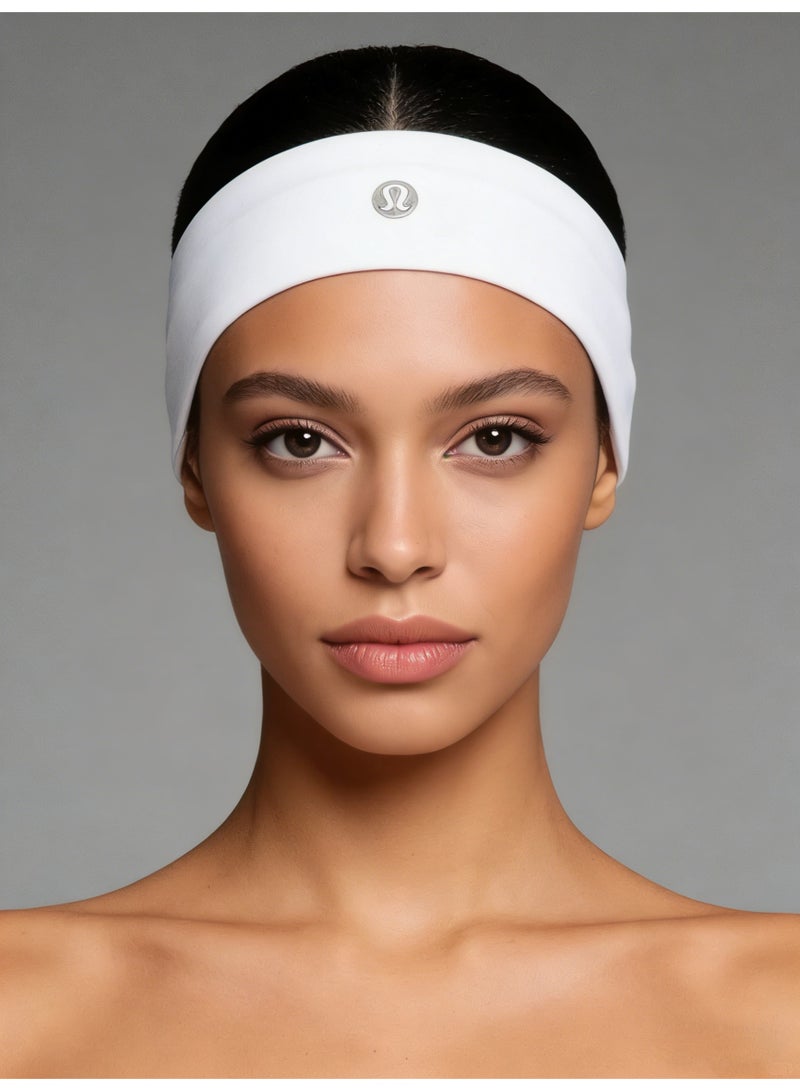 لولوليمون Lululemon Reversible Headband - Moisture-Wicking Fabric Hair Accessory with Signature Logo for Yoga, Gym & Daily Styling - Image 3