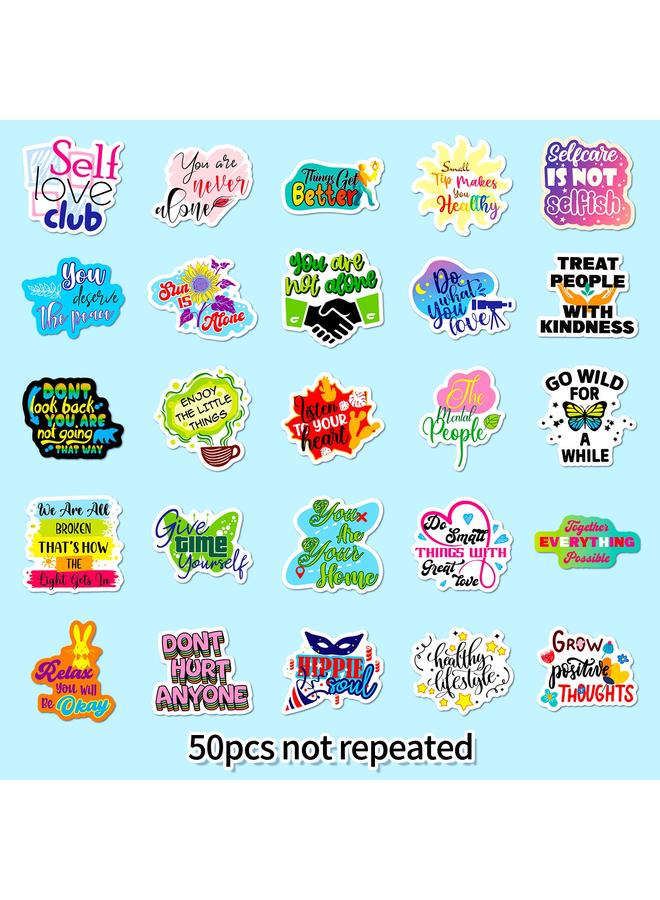 Bluejw 50 English Graffiti Stickers Personalized Text Decorative Stickers Luggage Notebook Outdoor Waterproof - Image 5