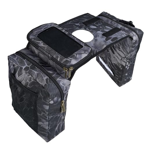 Vanlison ATV Tank Bag Saddle Bag Waterproof Motorcycle Bag Compatible with Snowmobile Sportsman Scrambler FourTrax Grizzly UTV Hanging Storage Bag Phython - Image 1