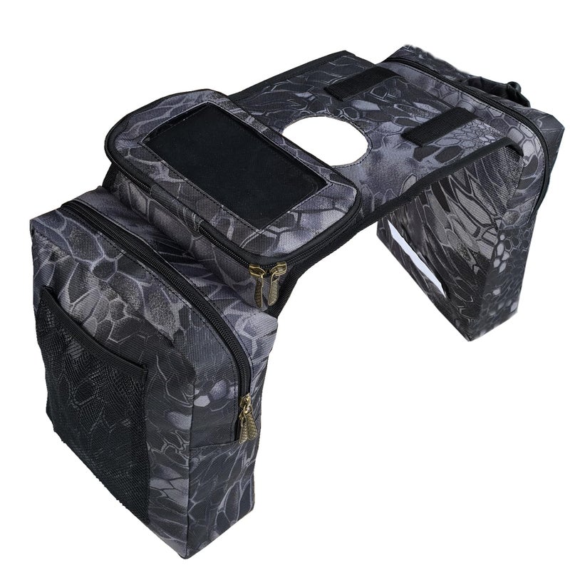 Vanlison ATV Tank Bag Saddle Bag Waterproof Motorcycle Bag Compatible with Snowmobile Sportsman Scrambler FourTrax Grizzly UTV Hanging Storage Bag Phython - Image 2