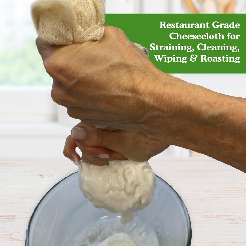 Regency Wraps 100% Cotton Cheesecloth For Straining, Basting Turkey, Canning, Cheese-making, Natural Standard, 2yd (Pack of 1) - Image 5