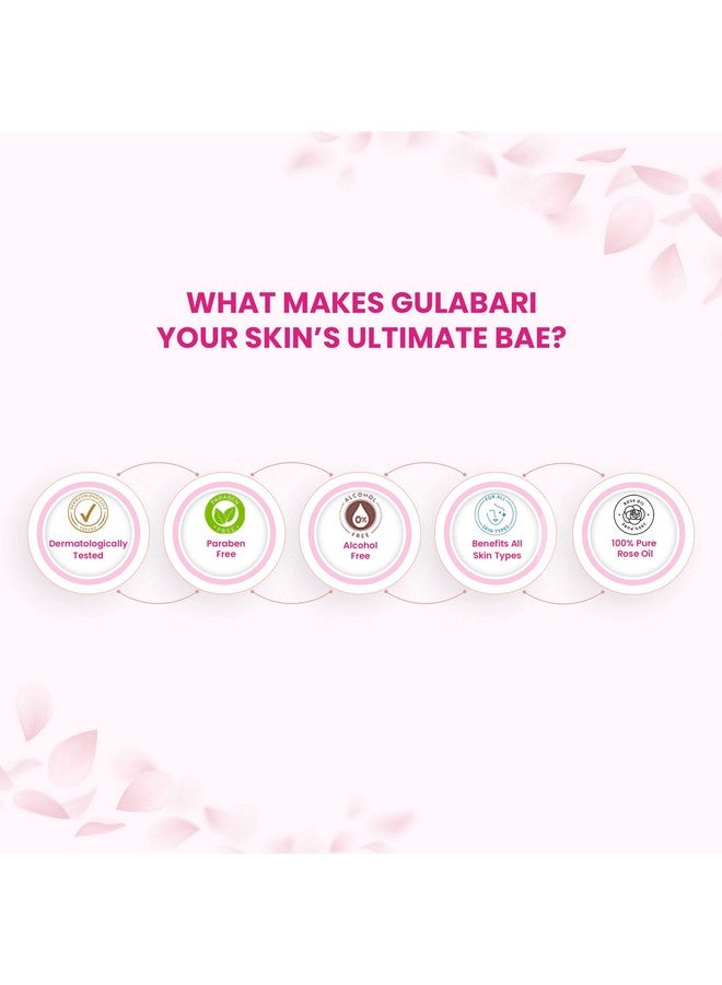 Dabur Gulabari Premium Rose Water 400Ml (Pack Of 3) With No Paraben Cleanses Hydrates & Moisturises Skin Balances & Restores Skin'S Ph Levels For All Skin Types - Image 3