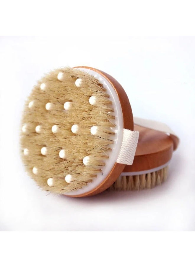 Dry and wet dual-purpose body brushes, exfoliating massage brushes, dry bristles, bath brushes, and body care brushes suitable for both men and women - Image 3
