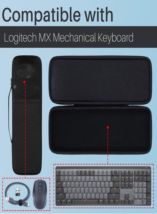 Lebakort Hard Case Compatible with Logitech MX Mechanical Wireless Lighting Performance Keyboard - Image 3