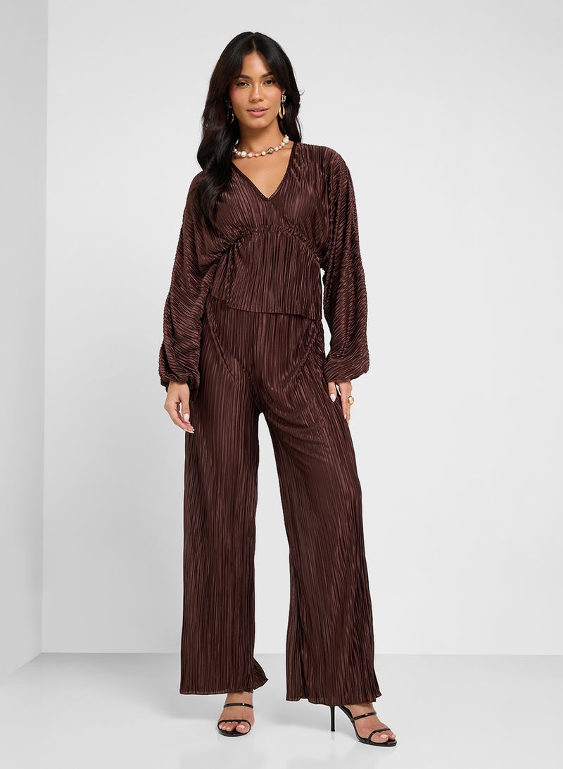 ELLA Pleated Top & Pant Set  - Image 5