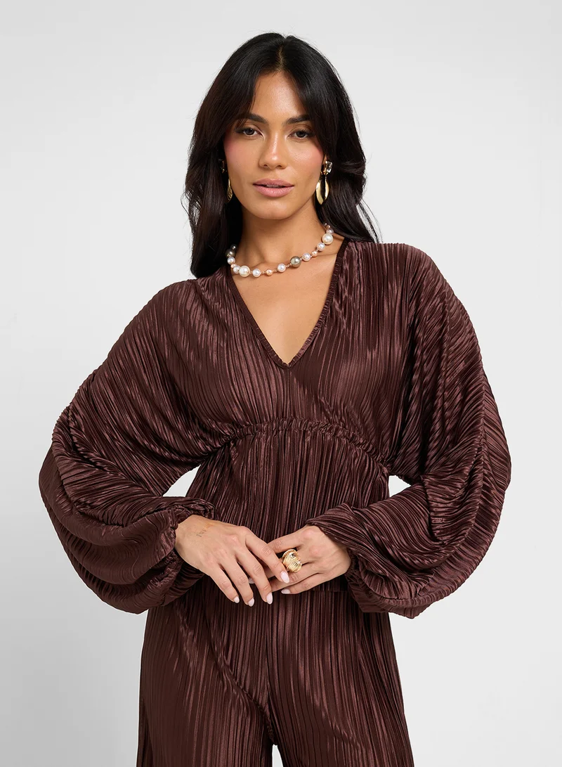 ELLA Pleated Top & Pant Set