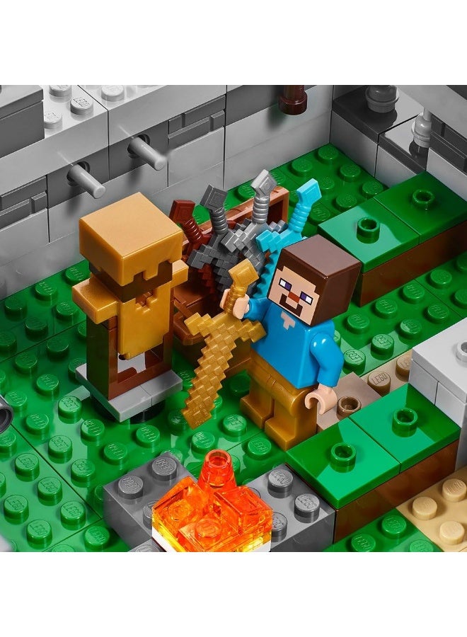 MINECRAFT مجموعة كتل البناء المتوافقة مع ماين كرافت القلعة للألعاب التعليمية هدية عيد الميلاد (984 قطعة) - Image 3