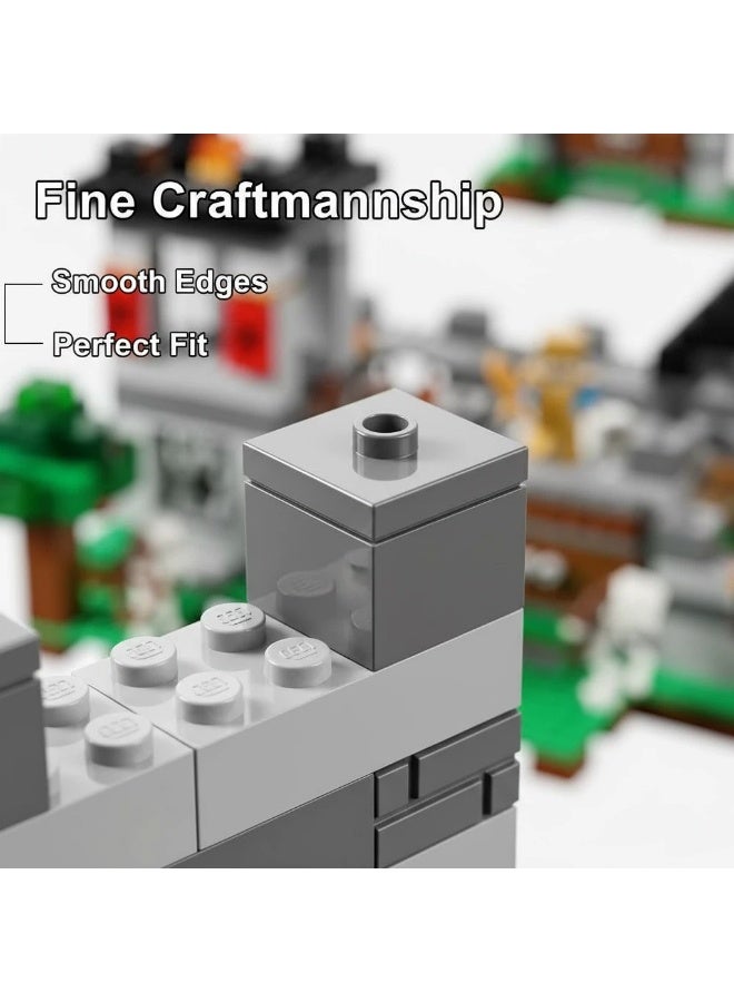 MINECRAFT مجموعة كتل البناء المتوافقة مع ماين كرافت القلعة للألعاب التعليمية هدية عيد الميلاد (984 قطعة) - Image 5