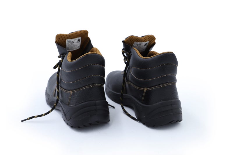 Komy Engineer Shoes High Ankle Metalic Safety Shoes S3L SRC Non Metalic,  with Steel Toe Cap, Steel Midplate, Antistatic PU , Breathable & Abrasion Resistant Mesh Lining & Cow Split Leather. Model No: KMS420M - Image 3