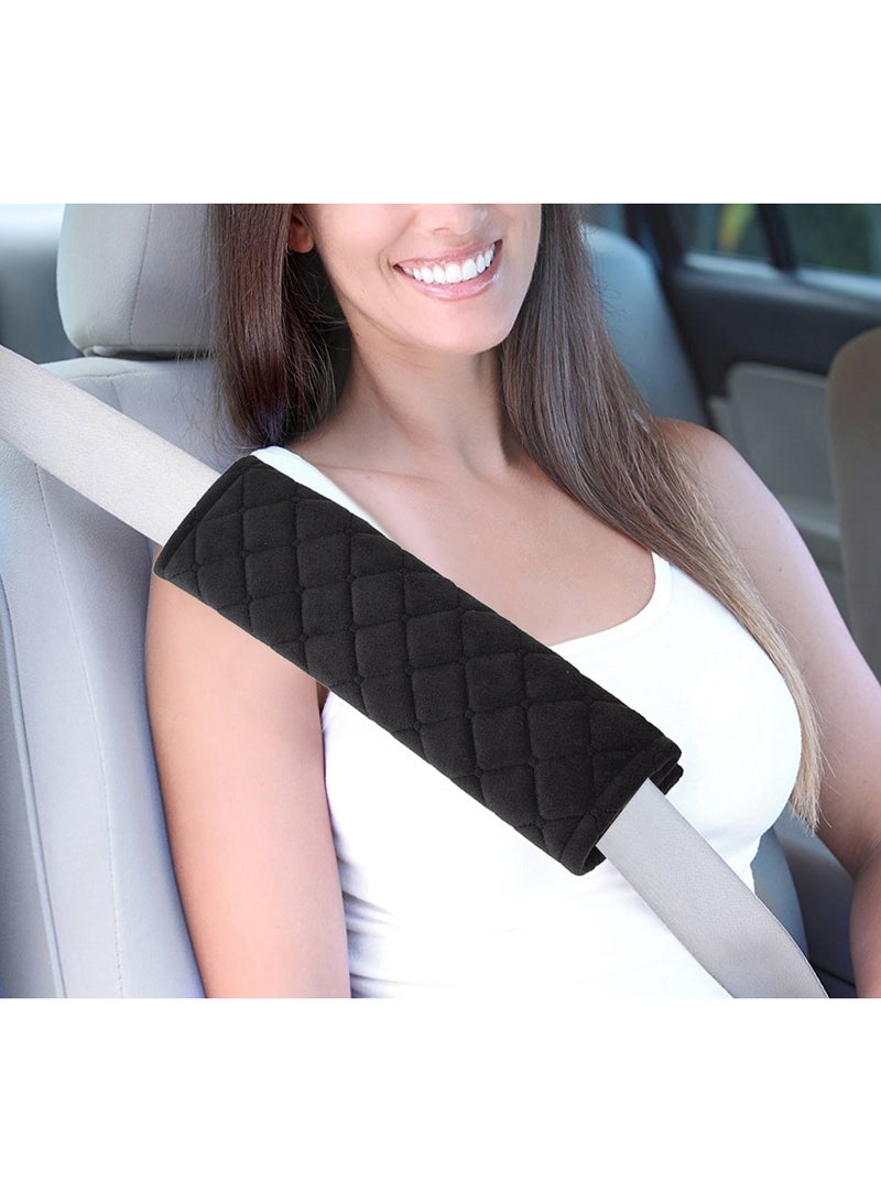 2Pairs (4PCS) Car Seat Belt Shoulder Pad Cover Comfort Harness Pads Travel Seat Belt Cushion Seatbelt Strap - Image 4
