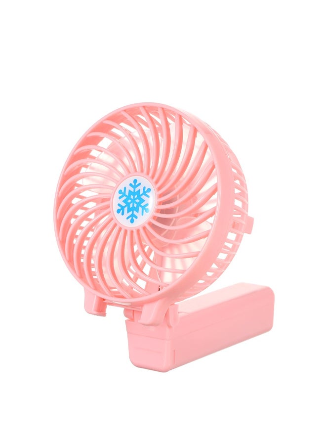 Portable USB Battery Rechargeable Air Conditioning Hand Held Cooling Fan H21005P Pink  - Image 3