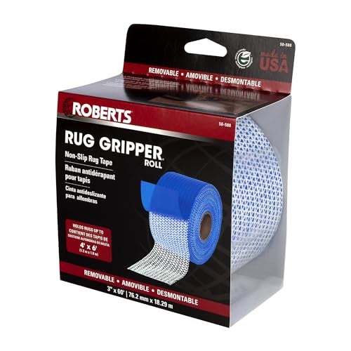Roberts 50-588 Rug Gripper Indoor 3 Inch by 60 Foot Mat and Rug Carpet Tape for Removable Installations - Image 4
