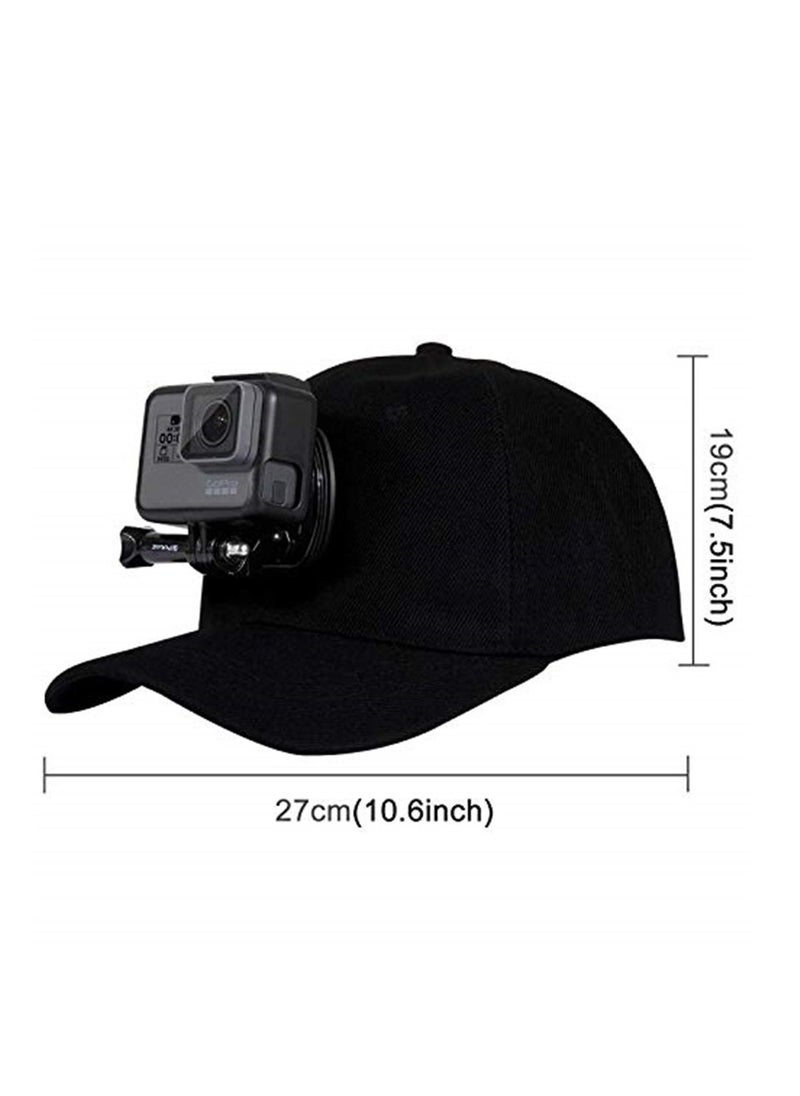 PULUZ Baseball Hat with J-Hook Buckle Mount & Screw for GoPro HERO /HERO6 and Other Action Cameras  - Image 4