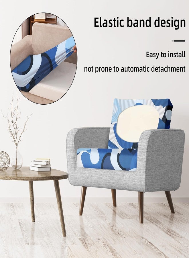 BIETYONE 8Pcs Stretch Patio Cushion Covers Outdoor Cushion Covers,for Outdoor Couch Cushion Covers Replacement,Outdoor Sofa Covers Patio Slipcovers Couch Cover,Washable Furniture Cover (Pattern 2, Cover Only) - Image 5