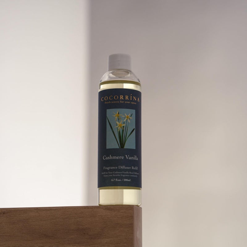 COCORRÃNA CocorrÃ­na Reed Diffuser Refill - Cashmere Vanilla 6.7 oz. Scented Oil for Reed Diffuser Home Fragrance for Bedroom, Bathroom Home Decor - Image 2