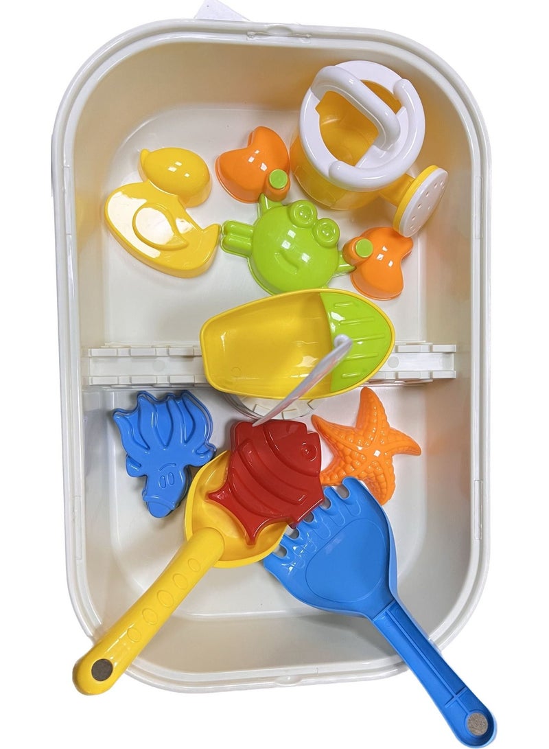 AMERTEER Sand and Water Table Set with Lid Cover Beach Toys Outdoor - Image 2