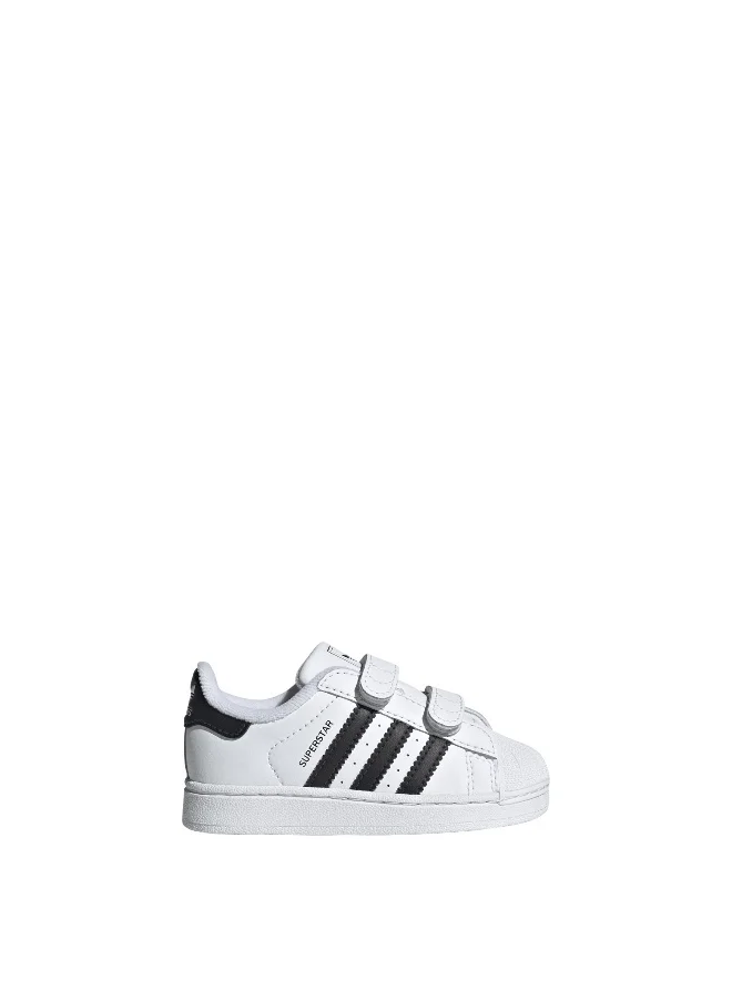 Adidas Adidas SUPERSTAR II CF I White CASUAL Trainers FOR BABY BOYS AND GIRLS 9.5K