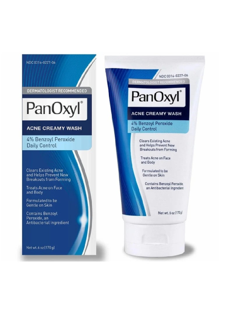 Panoxyl Benzoyl Peroxide 4% Foaming Acne Wash 170g 170ggrams