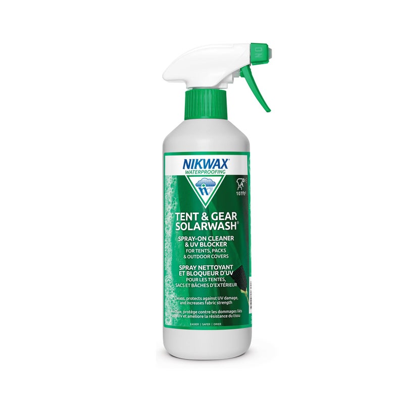 Nikwax Tent & Gear SolarWash, Cleaning, Waterproofing and UV Protector, Cleaner, Maintenance, Restores DWR Water Repellency on Outdoor Gear, Rain Fly, Canvas, Covers, Tarps, Backpacks, Accessories - Image 1