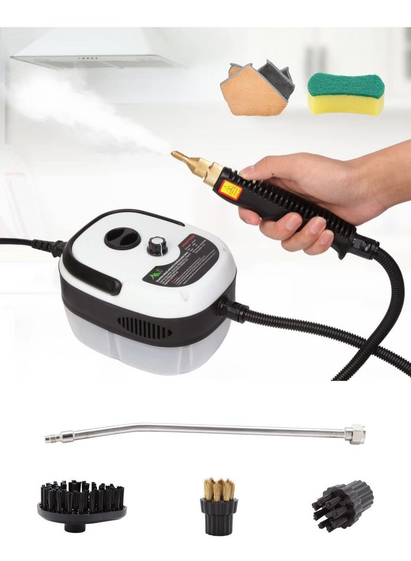 Excefore Handheld Steam Cleaner, 2500W Car Steam Cleaner with 3 Brush Heads, Towel, Sponge Steam Cleaners for Home Use, High Temperature Fast Heating Steamer for Car Detailing Kitchen,Bathroom,Furniture - Image 1