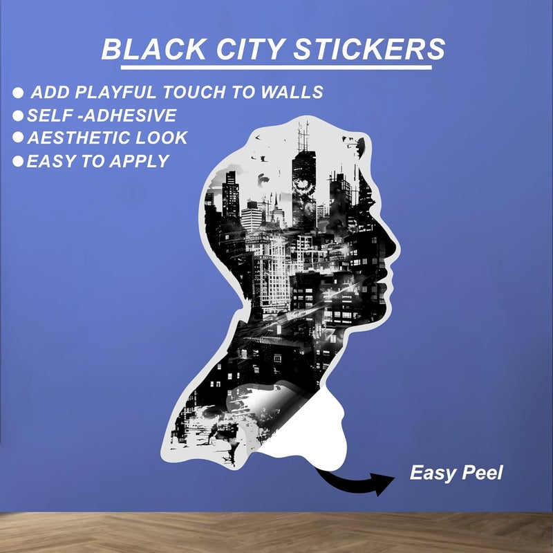 Building Switch Panel Self Adhesive Stickers Home Wall Decor Pack of 8 - Image 5