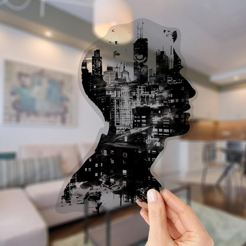 Building Switch Panel Self Adhesive Stickers Home Wall Decor Pack of 8 - Image 2