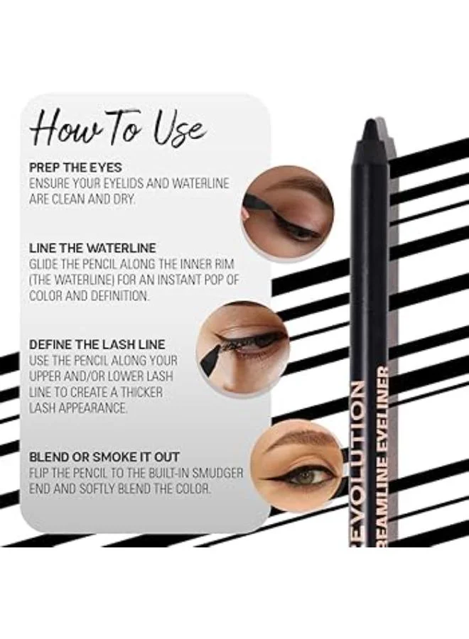 Revolution Revolution Streamline Waterline Eyeliner Pencil Black