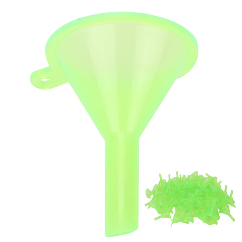 Mini Plastic Funnel: Green, Quick Clean Transfer, Compact Size - Multi-Purpose Dispensing Tool for Liquid, Spice, Craft, Lab, Cosmetic, Perfume & Essential Oil Use - Image 3