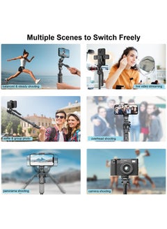 ARNOTEC 80.9-inch (About 205cm) Multifunctional Selfie Stick Tripod, with Bluetooth Wireless Remote Control, Portable and Retractable, Compatible with All Kinds of Mobile Phones and Cameras (1/4-inch nut)  - Image 5