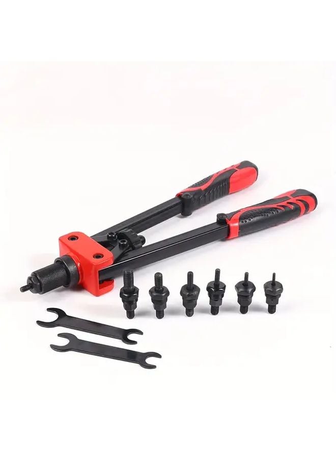 Obsidian Flame Industrial Dual Rivet Gun 14 Inch Manual Cap Nail Gun Aluminum Steel Rivets - Image 4