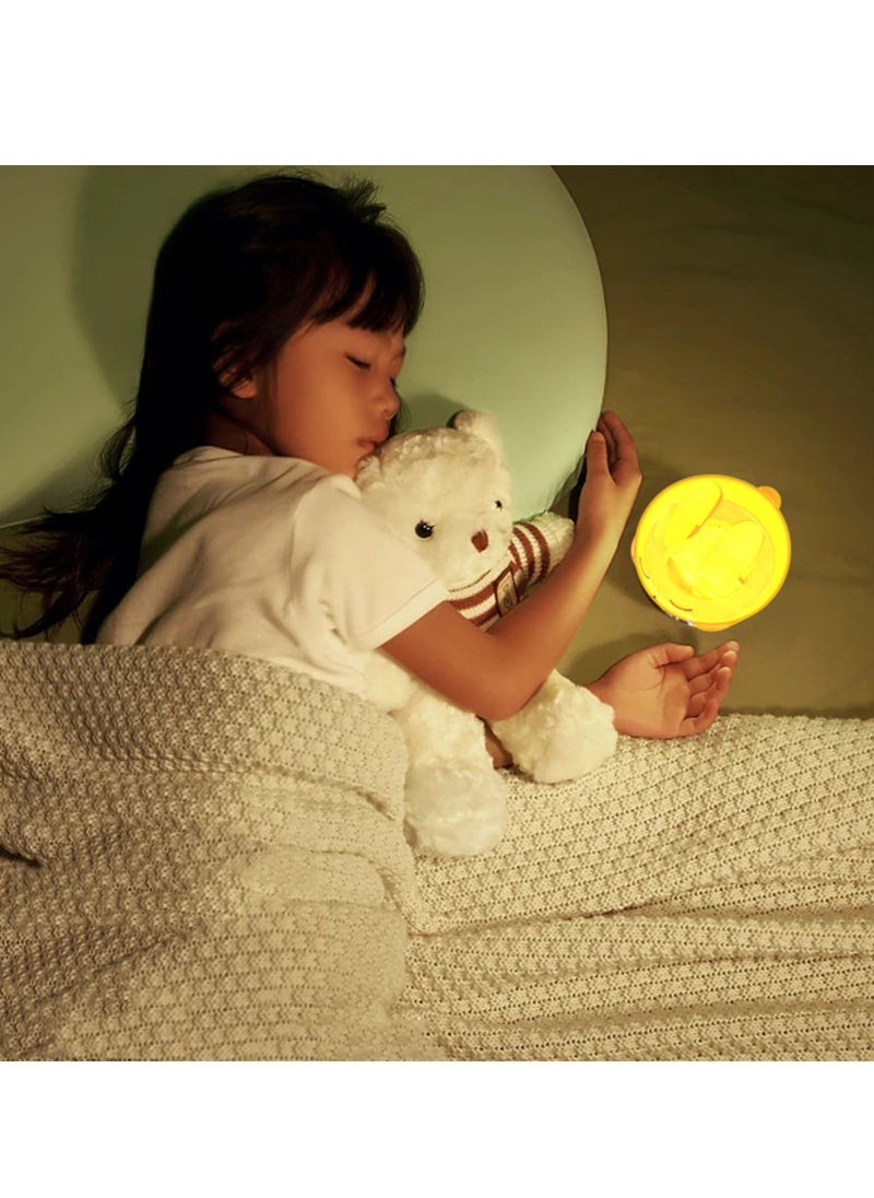 SYOSI Cute Digital Alarm Clock with Bunny Night Light, Dual Alarms, Timer, Snooze, USB Charger, 6 Color Modes, Ideal for Kids, Teens, Adults, Suitable for Bedroom Decor and Gift (White)  - Image 3