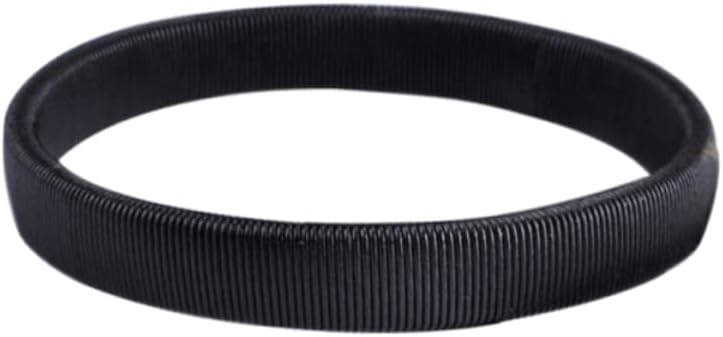 2pcs Elastic Steel Spring Bracelet for Men Shirt Garter Sleeve Holder Black - Image 2