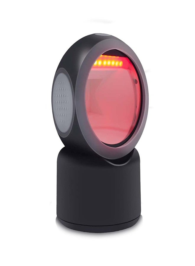 Alacrity 2D 1D QR Desktop Barcode Scanner, Omnidirectional Hands Free USB Wired Barcode Reader, Capture Codes on Screen, 3300DW, Black - Image 1