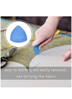 KASTWAVE Tailor's Chalk, Sewing Chalk, Triangle Chalks, Fabric Marker Chalk Dressmakers Tailor Chalk Sewing Tool for Tailoring, Sewing, Quilting, Crafting, Notions, Fabric Marking DIY Make Clothes  - Image 3