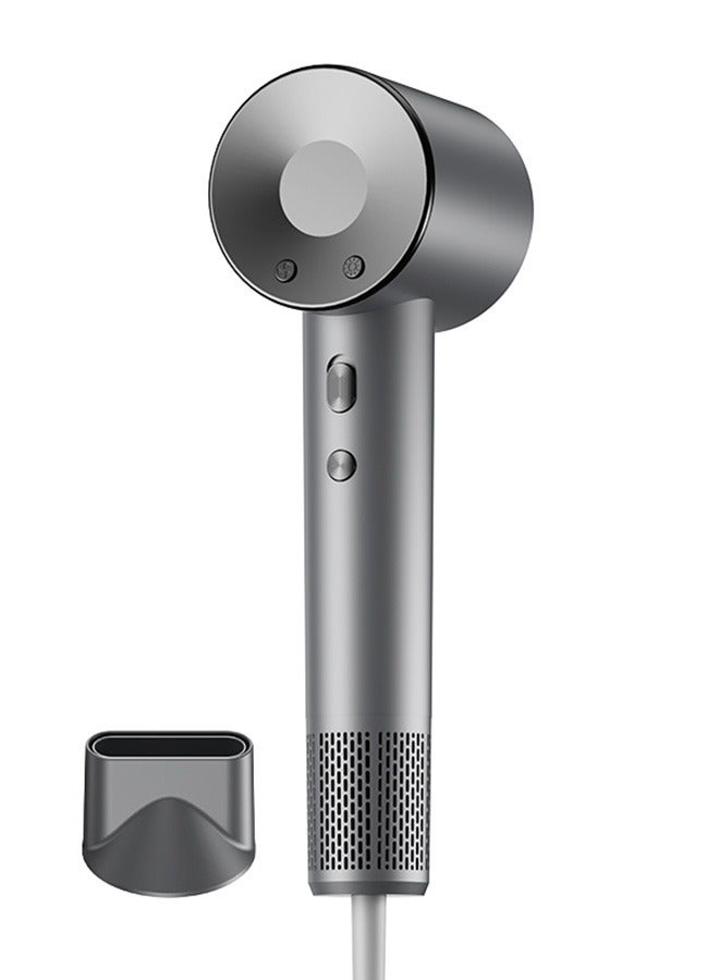 مجفف شعر أيوني عالي السرعة محرك بدون فرشاة 110000 دورة في الدقيقة تجفيف سريع ضجيج منخفض تحكم حراري تصميم خفيف الوزن مع فوهة مغناطيسية وناشر للاستخدام في المنزل والسفر وصالونات التجميل - Image 1