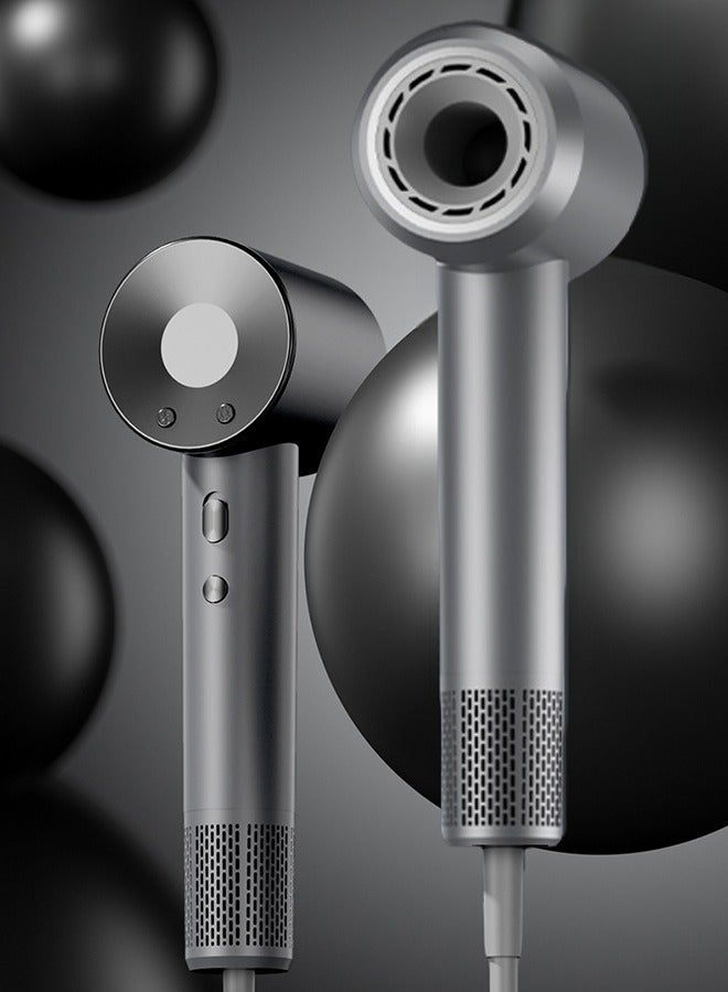 مجفف شعر أيوني عالي السرعة محرك بدون فرشاة 110000 دورة في الدقيقة تجفيف سريع ضجيج منخفض تحكم حراري تصميم خفيف الوزن مع فوهة مغناطيسية وناشر للاستخدام في المنزل والسفر وصالونات التجميل - Image 3