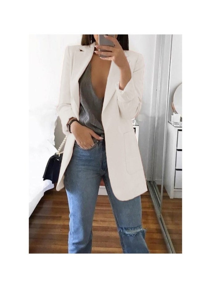 Shougu New Women's Casual Long Sleeved One Button Suit Jacket  - Image 1