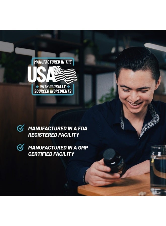 SNAP SUPPLEMENTS مكمل نوتروبيكس لتعزيز الدماغ للذاكرة والتركيز - تحسين تركيز الدماغ، الوضوح والذاكرة للمسنين والبالغين + تعزيز الطاقة والمزاج - مستخلص باكوبا، جنكو بيلوبا (60 كبسولة) - Image 5