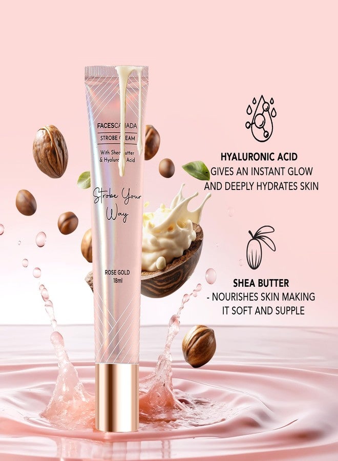 فاسيسكانادا مجموعة فيسز كندا سيليب جلو | كريم ستروب - ذهبي وردي، 18 مل + كريم أساس هيدرا مات - عاجي مطلق، 18 مل + كومفي مات واو - كاكاو كراش، 3.8 مل | هايلايتر | غني بالأصباغ | عبوة من 3 قطع - Image 4