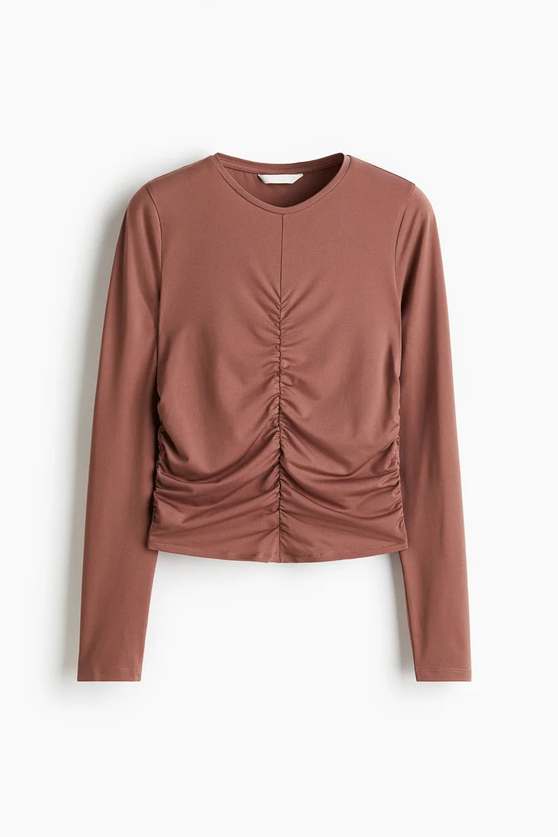 H&M Draped long-sleeved top