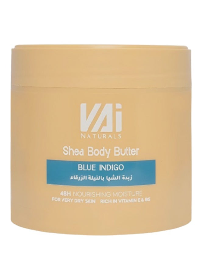VAI 7 قطع زبدة الشيا للجسم باللون النيلي الأزرق ترطيب مغذي يدوم 48 ساعة للبشرة شديدة الجفاف غنية بفيتامين هـ - Image 2