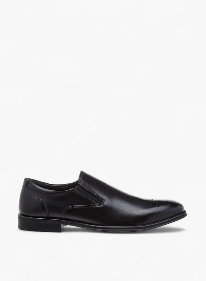 DUCHINI Men's Textured Slip-On Loafers