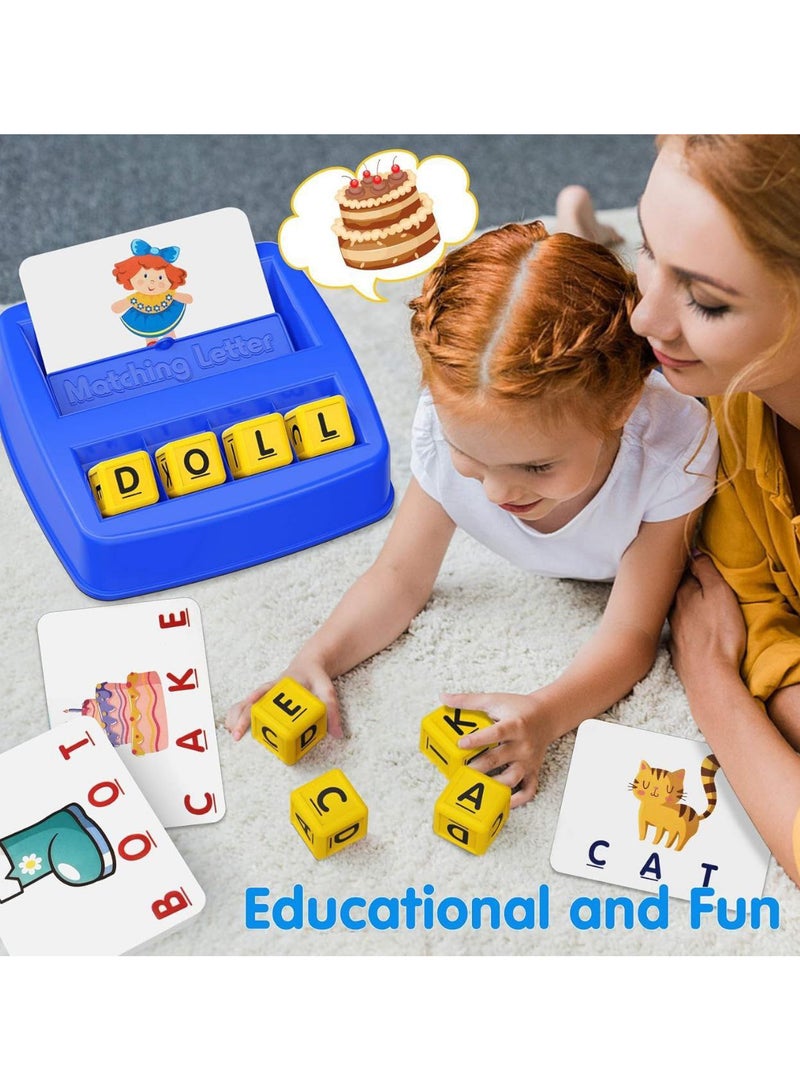 لعبة مطابقة الحروف العائلية الممتعة لعبة أطفال تعلم الحروف الأبجدية بالكلمات - Image 3
