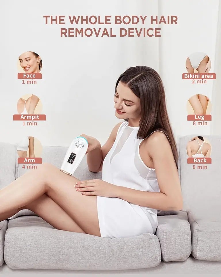 JOOYEE 999900 Flashes IPL Hair Removal Safe Permanent Painless Epilator Face Body Arms Leg Whole Treament For Men Women Home Use - Image 5