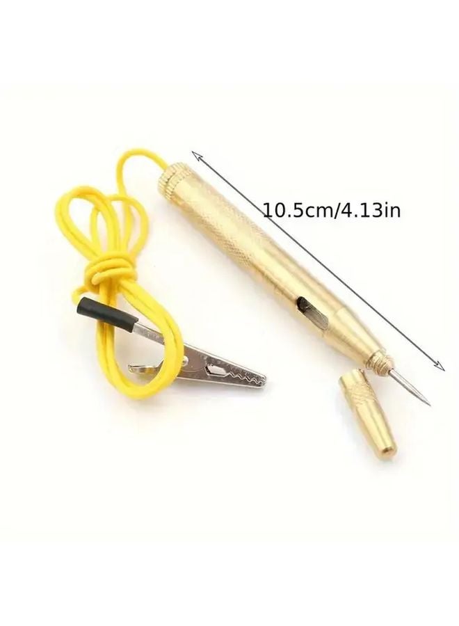 مجس اختبار الجهد المستمر ثقيل الواجب من النحاس 6 فولت 12 فولت 24 فولت اختبار دائرة السيارة 1 مجموعة - Image 4