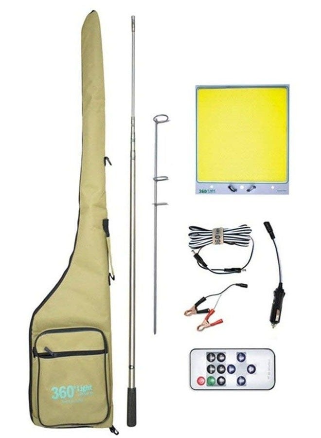 Cady One 400W Outdoor Multifunction LED Light Fishing Rod Camping Lamp 4M With remote - Image 1